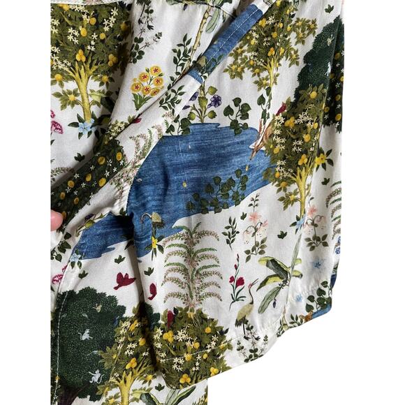 Perte d'ego "Bora Bora" Half Sleeve Shirt Coastal Vacation Button-Up Mens Medium - Picture 3 of 10